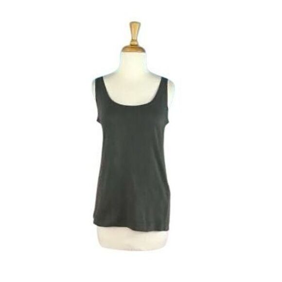 Gershon BRAM S Gray Tank Top Art To Wear Hand Dyed Lagenlook Goth Hippy - Picture 1 of 4